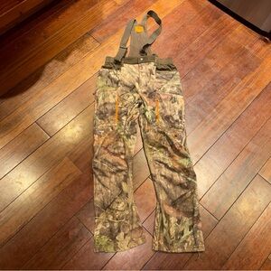 Field & Stream Camouflage Hydro Repel Detachable Overalls Hunting Unisex Med